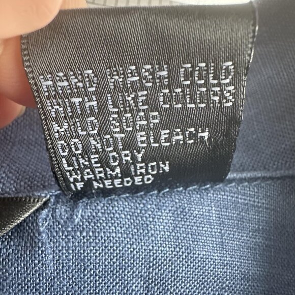 Autograph Blazer Womens 14 Blue 100% Linen Unlined Lightweight One Button Office - Picture 7 of 10